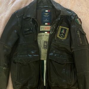 Aeronautica Militare Leather Jacket